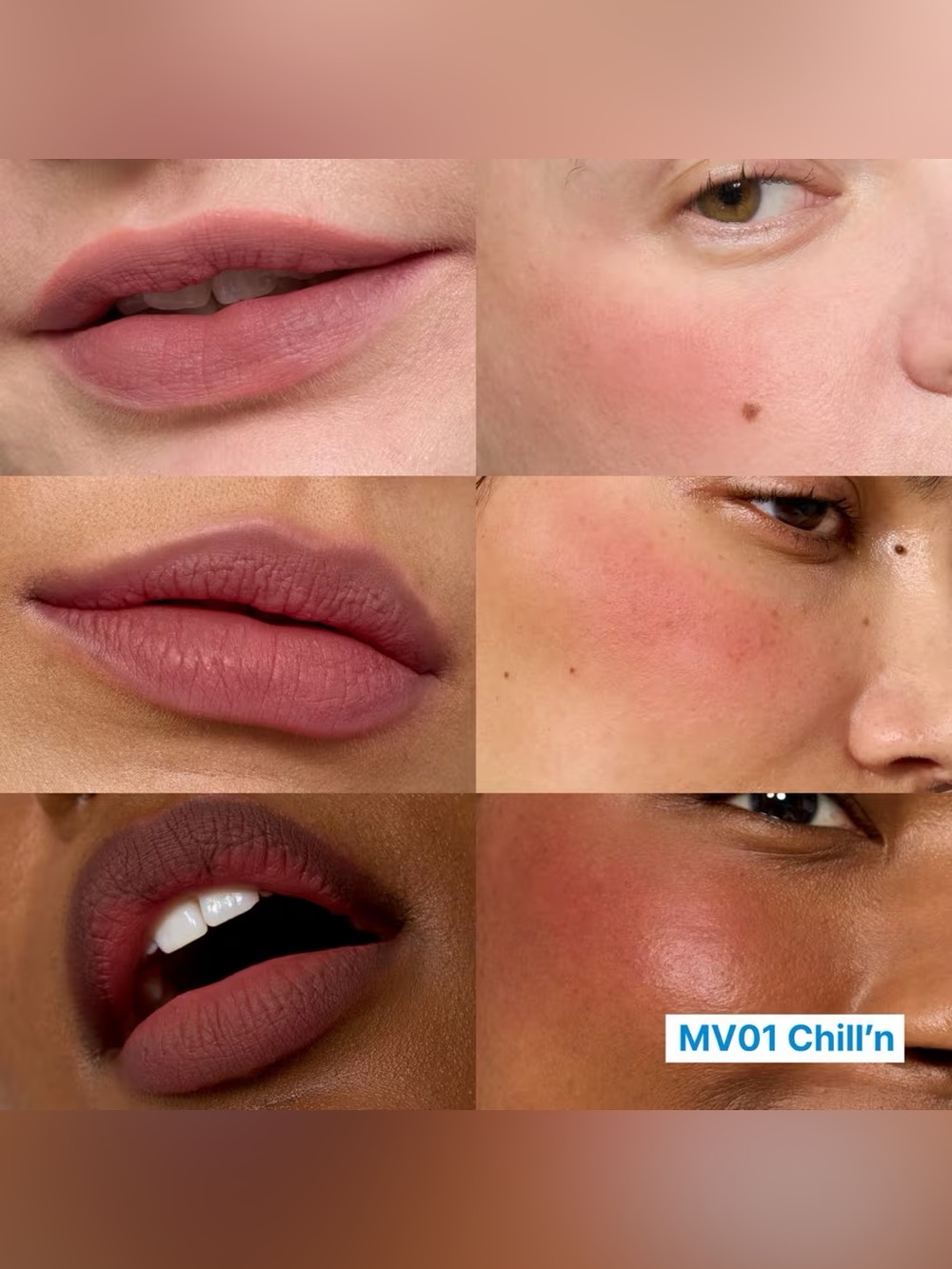 Fwee Chill’n Lip & Cheek Blurry Pudding Pot- rich brown, warm undertone, #mauve